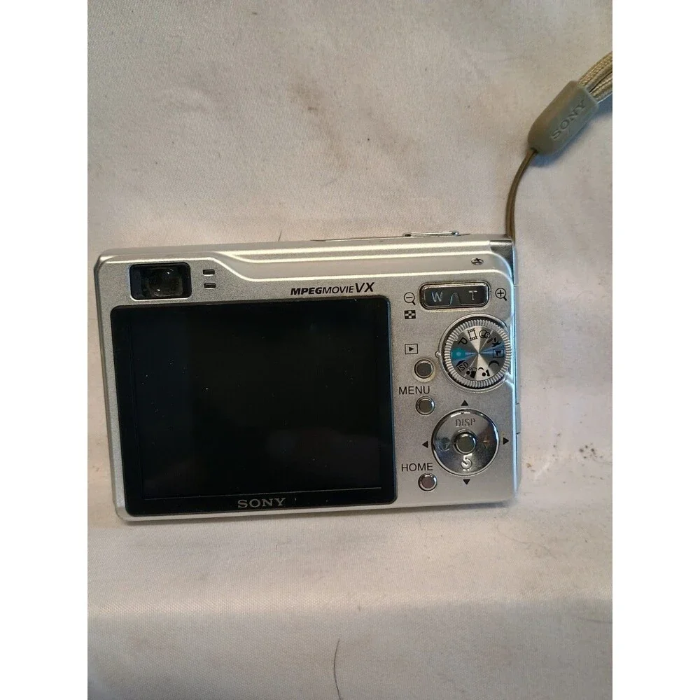 Sony Cyber-shot DSC-W80 7.2MP Digital Camera Silver Complete Kit Tested EXC